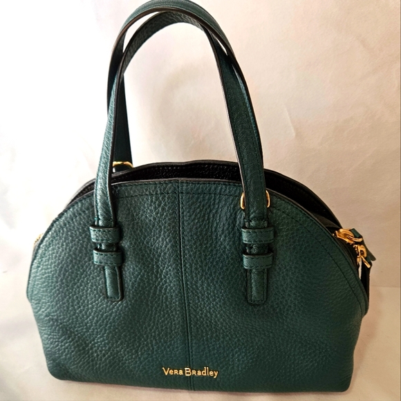 Vera Bradley Leather Green Bag - Picture 14 of 14